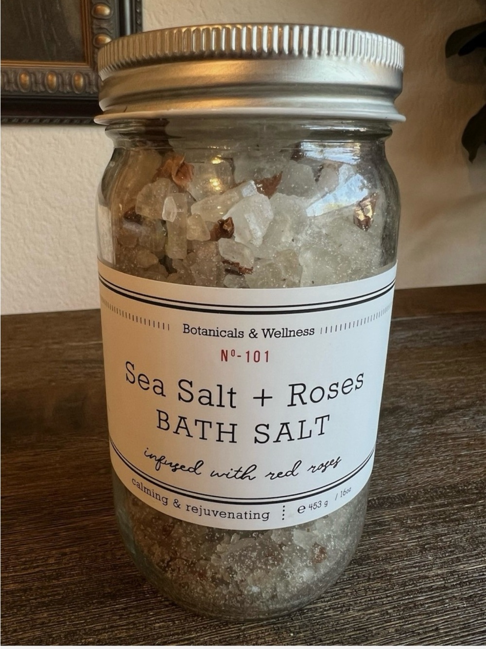 Sea Salt + Roses Bath Salt - Natural - Picture 2 of 9